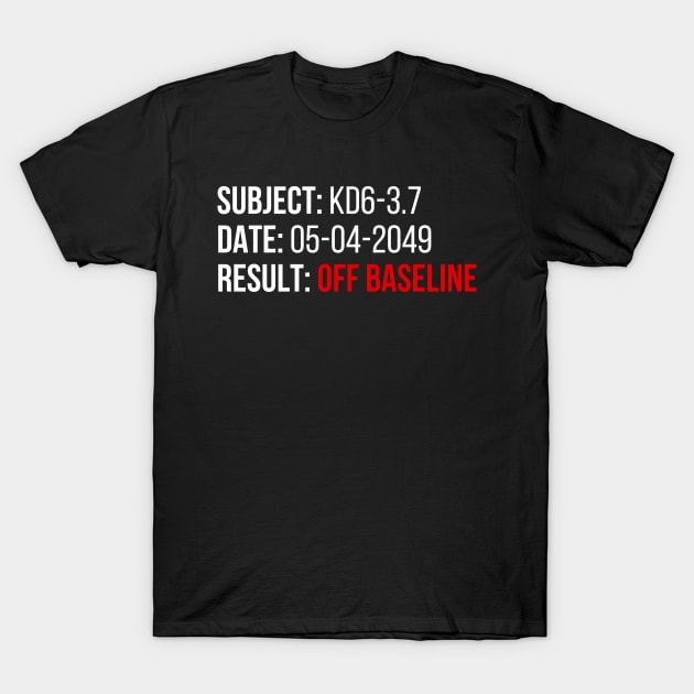 Blade Runner - OFF BASELINE T-Shirt by deanbeckton